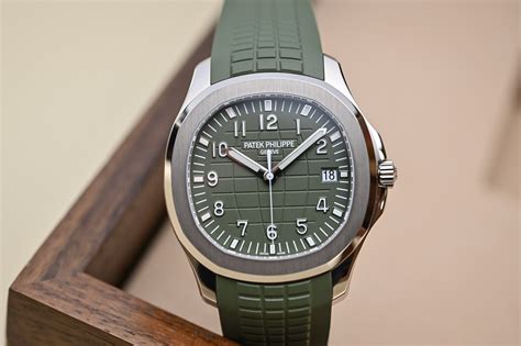 patek philippe aquanaut khaki green|Patek Philippe aquanaut price list.